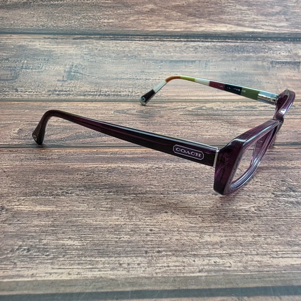 Coach HC 6011 Gabrielle Plum Purple Rectangular Eyeglass Frames 51-15-135